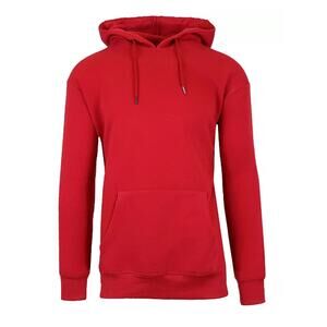 NWT Galaxy by Harvic Men's Hoodie Solid Red Size XL